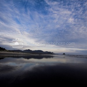 Cloudy Skies Above Cannon Beach