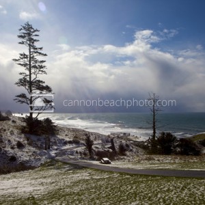 Snow Dust at Ecola Point
