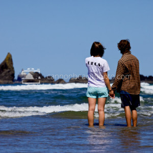 Couple Holding Hands on the Ocean’s Edge 2
