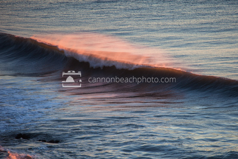 Wave Curl at Sunset