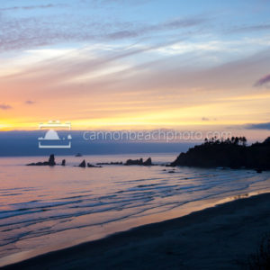 Sunset Over Ecola State Park