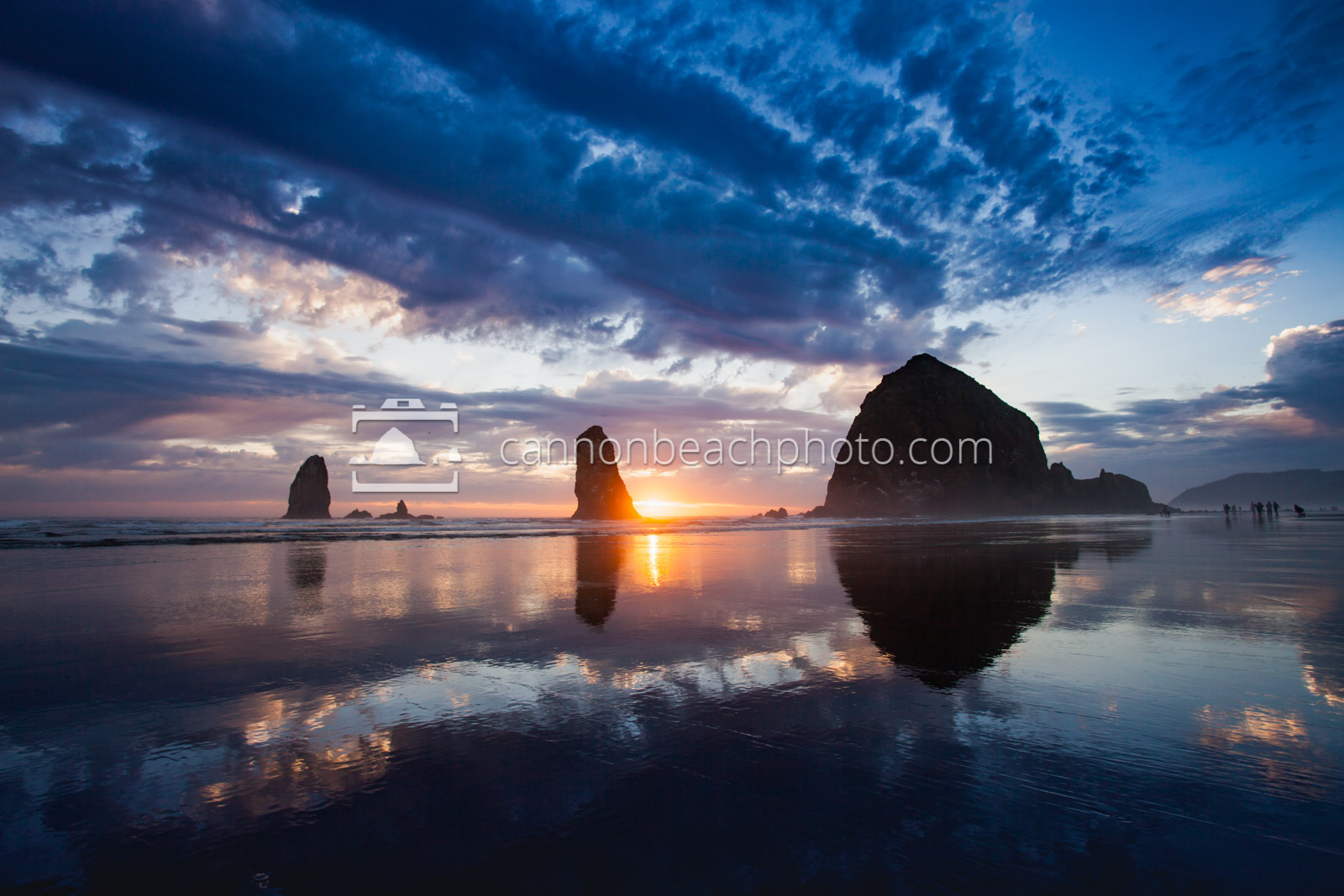 Haystack Rock Oregon Coast Sunset