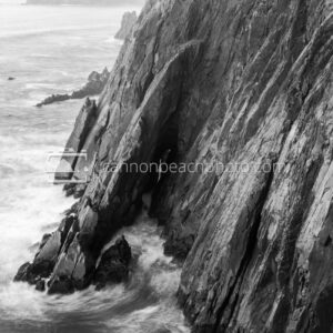 Neahkahnie Cliffs in Black and White