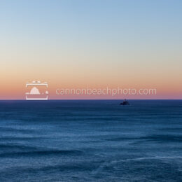 Tillamook Lighthouse in the Evening Sunset Gradient