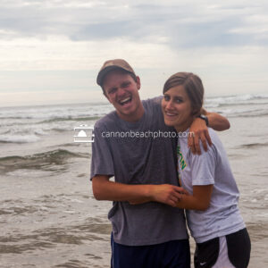 Playful Young Couple at Crescent Beach 2